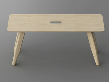 AETAS - Solid wood bench by Vitamin Design - view 3